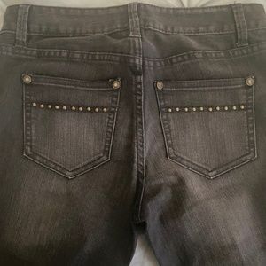 Cache black wash denim jeans
